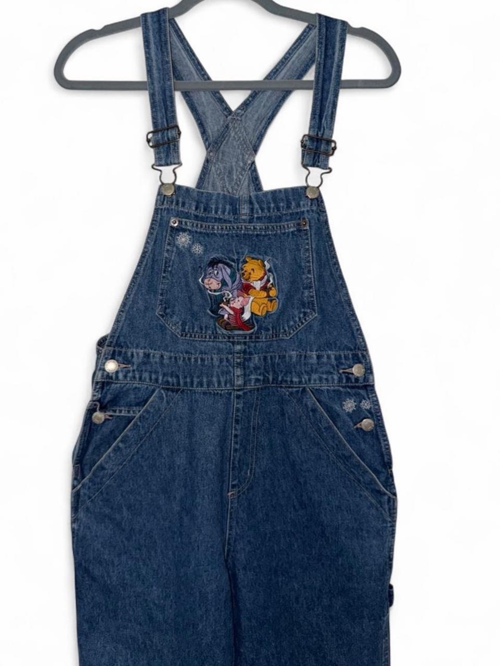 Disney Winnie the Pooh blue denim overalls size small